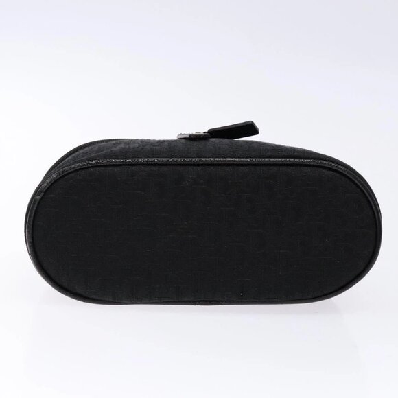 Christian Dior Trotter Canvas Vanity Pouch Black Silver Auth yk19248 - Picture 7 of 16